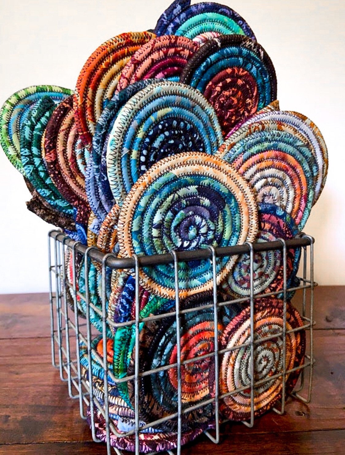 Handmade Fabric & Yarn Coasters as Thoughtful Gifts for Cozy Home Lovers
