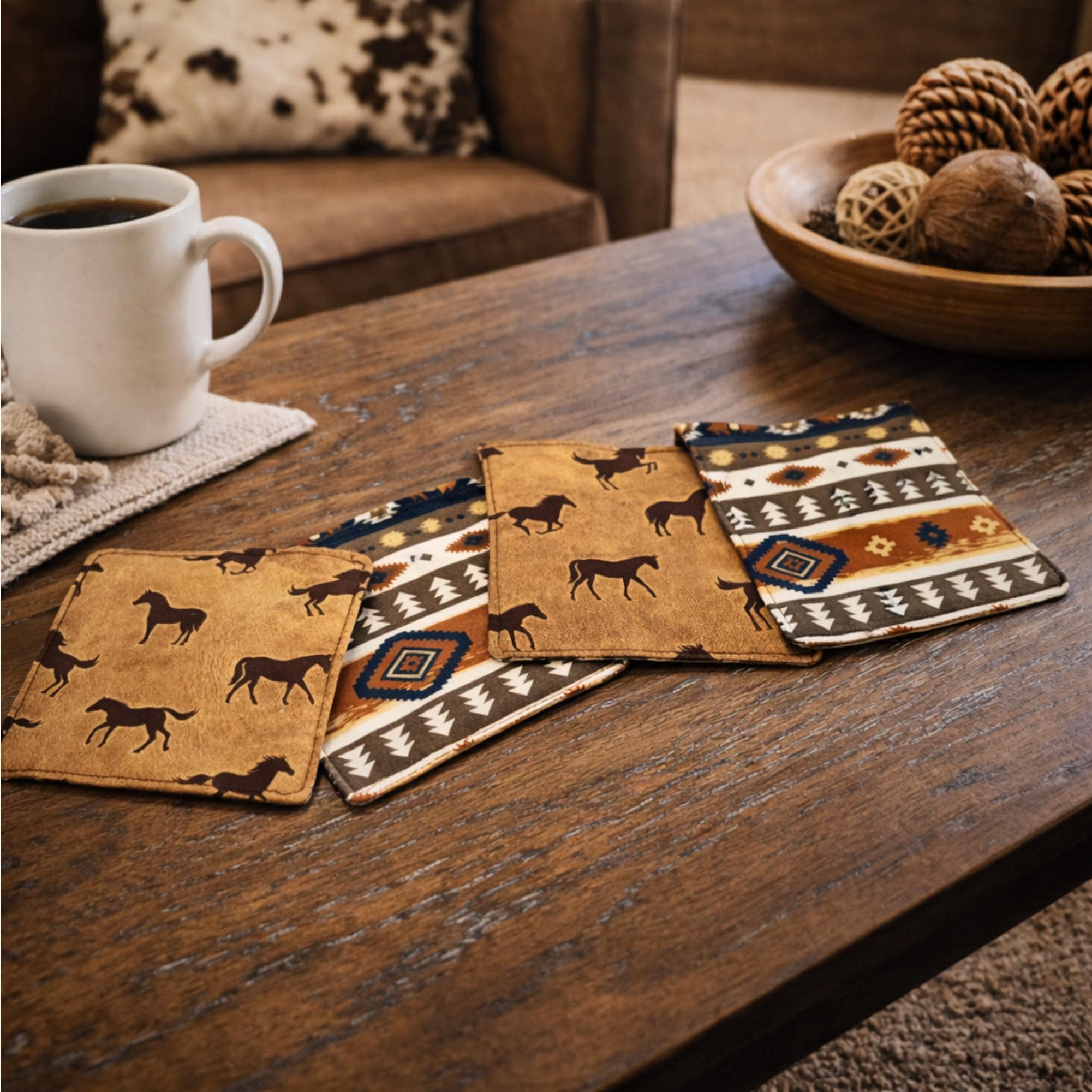 Creative Ways to Style Handmade Fabric & Yarn Coasters in Your Home