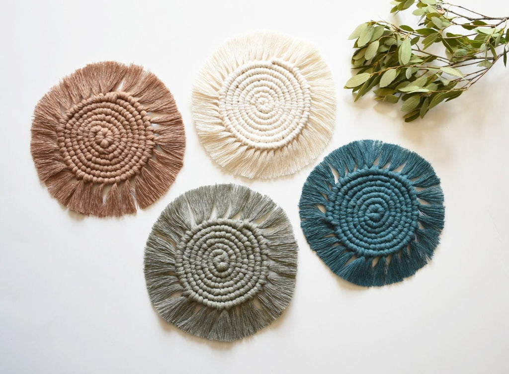 Handmade Coasters: Natural Fiber Coasters