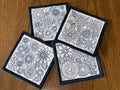 Quilted Fabric Coasters: Reversible Cotton Coaster Set