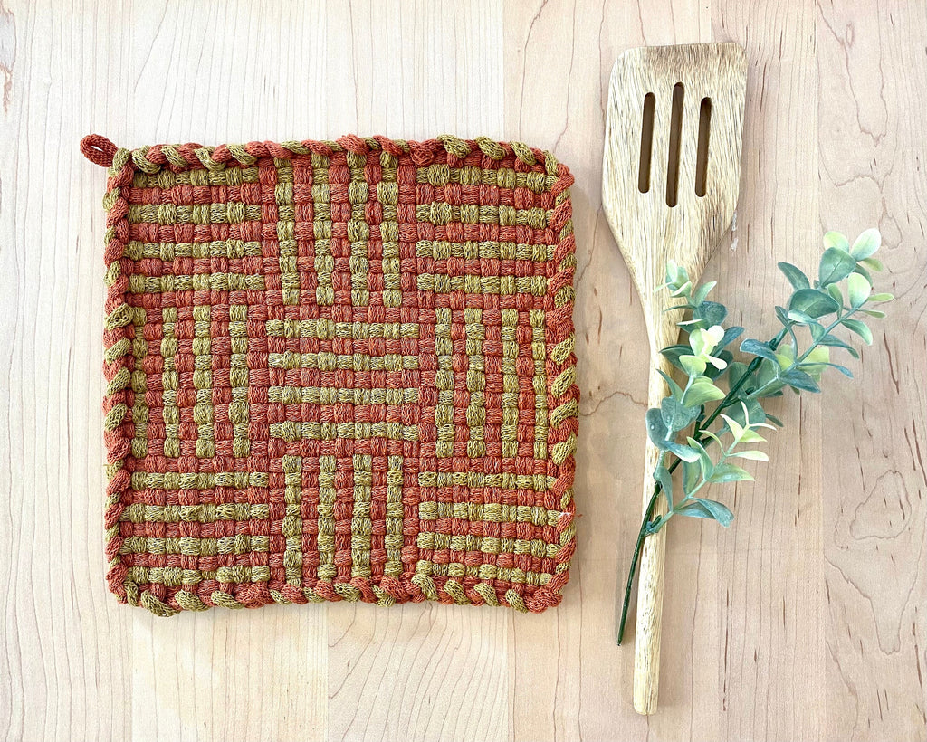 Handmade Woven Hot Pad Potholder