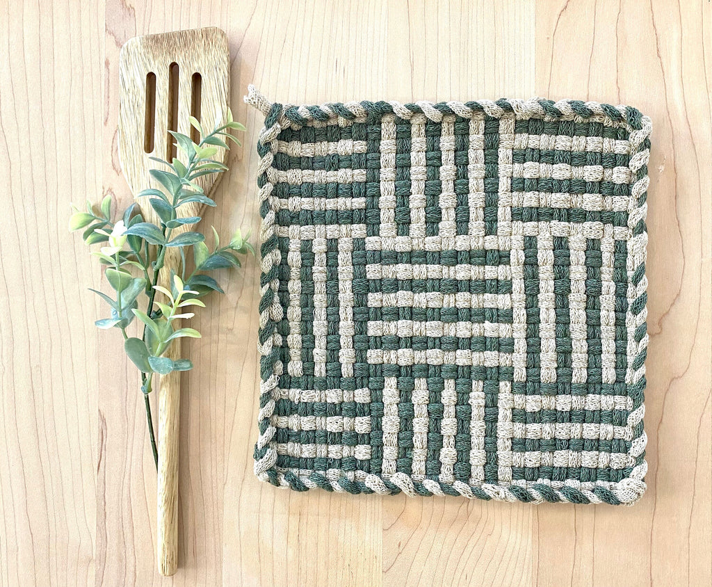 Handmade Woven Hot Pad Potholder