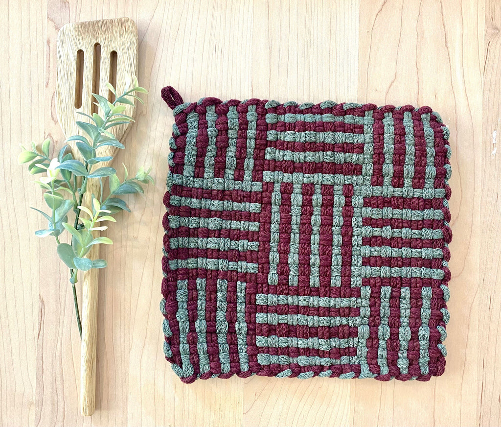 Handmade Woven Hot Pad Potholder