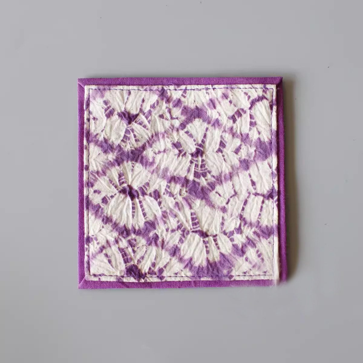 Indigo Tie-dye Coasters, Botanical Eco-dye Coasters, Vintage Chinese Coasters, Handmade Blue Coasters, Coffee Table Decoration