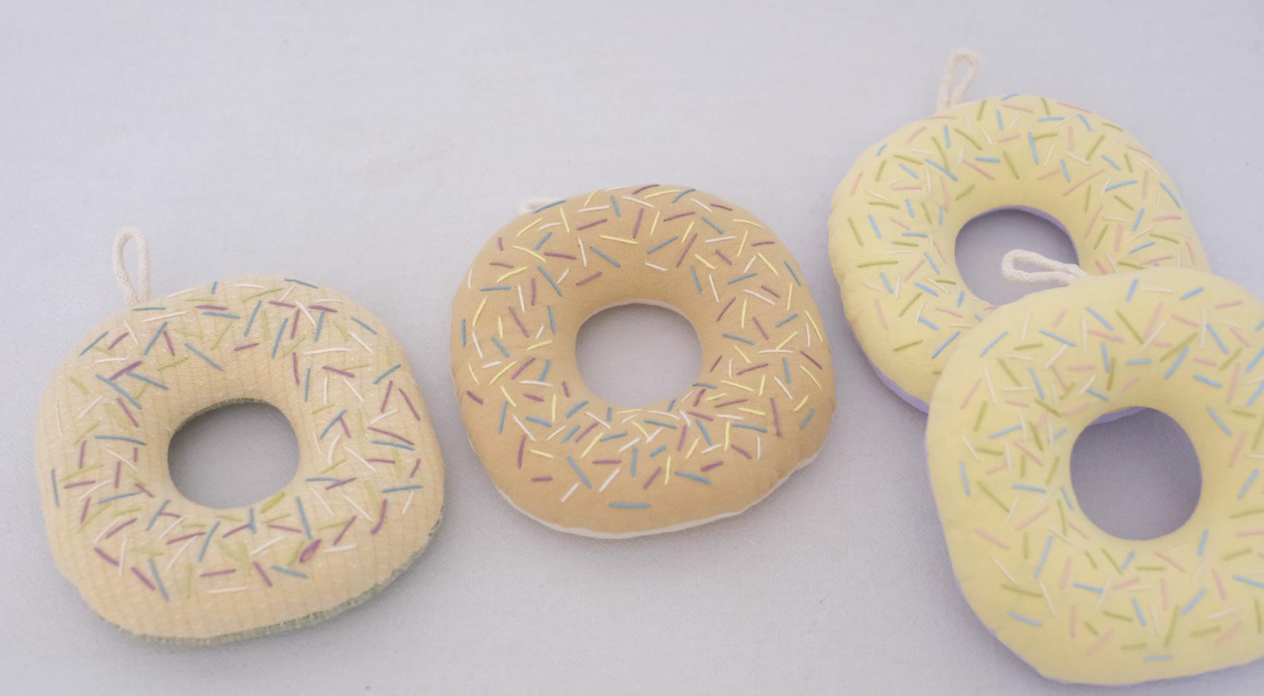 Handmade Embroidered Donut Coaster | Cotton Mug Mat